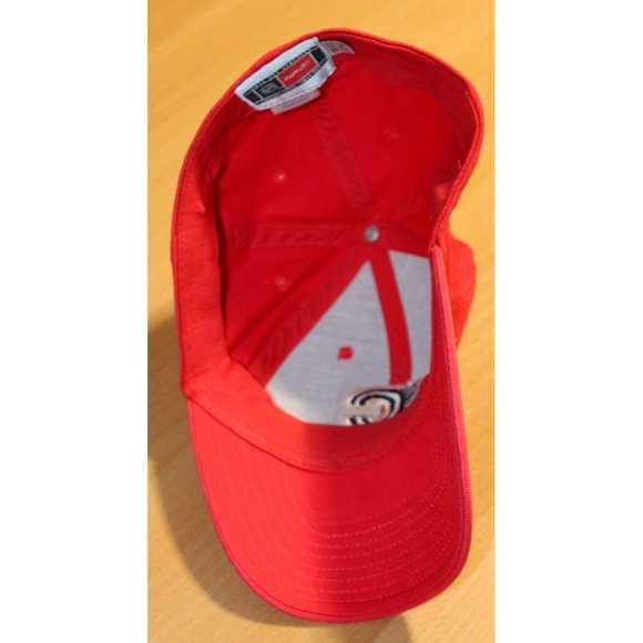 NHL Hockey Vintage Calgary Flames Stretch Baseball Hat Cap One Size Reebok Red - Picture 8 of 10